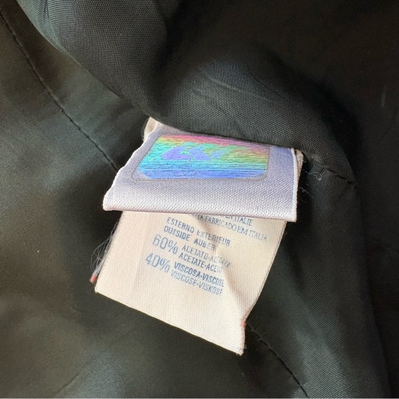 Vintage 90’s Versace Jeans Couture Black Wool Blazer, Sz 6 - Picture 10 of 16